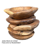 Bol en teck Ø 25 cm Produit naturel unique à base de bois de racine