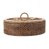 Le panier à compartiment en rotin - Brun naturel