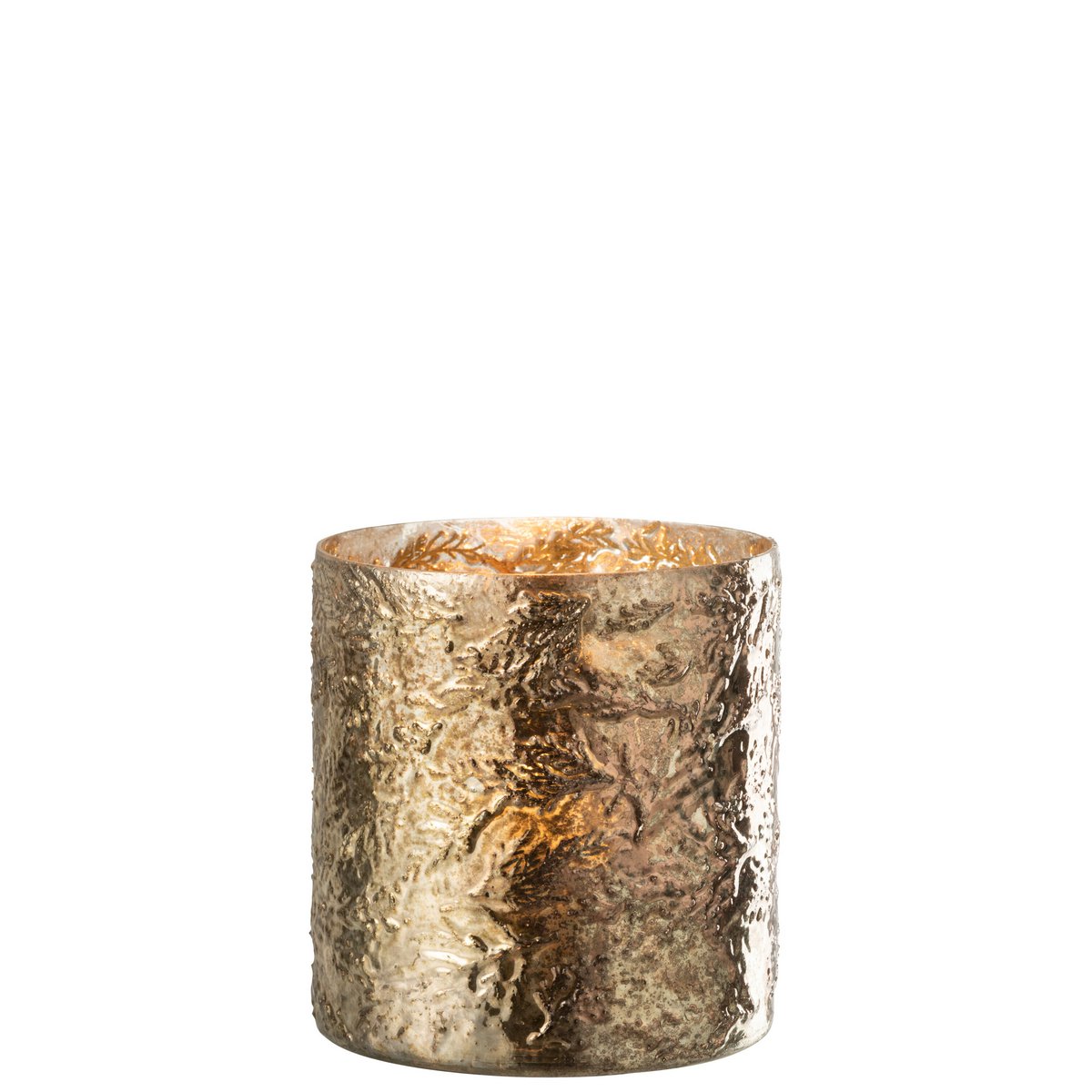 Lanterne J-Line Cylindre oxydé cuivre, vue de face