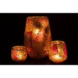 Bougeoir J-Line Liline Candlerse Sunset en verre, vue latérale