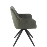 Chaise Louna J-Line, vue latérale mettant en avant la couleur verte