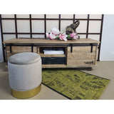 Tabouret en velours tabouret de décoration et tabouret de velours de décof avec espace de stockage u.