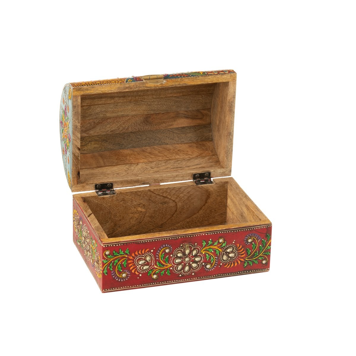 Box J-Box Mix Mango Rectangulaire en bois de mangue, vue de face