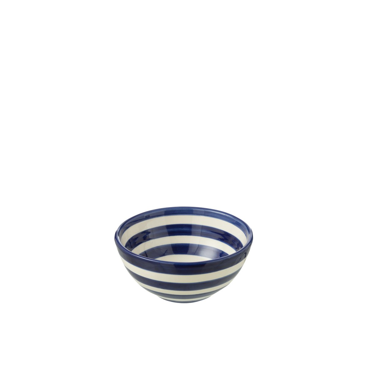 Bol J-Line Grenada en céramique, blanc et bleu, Ø 14 cm