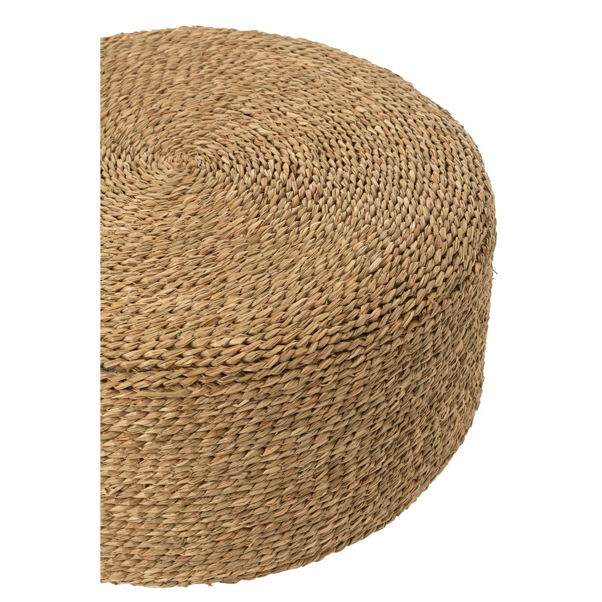 Pouf Rond Jonc de Mer Naturel - détail du matériau