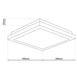 Plafonnier LED "Madrid"