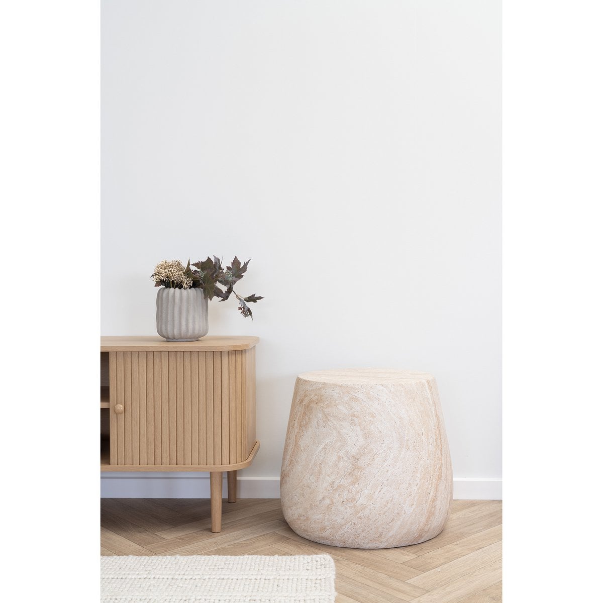 Table d'appoint Bonn avec dimensions ø47,5x41 cm