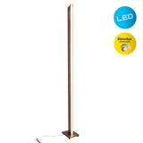 Lampadaire LED "Madera" h: 152cm naturel