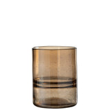 Détail du verre ambré du vase J-Ribbel