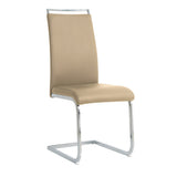 Vue latérale de la chaise cantilever moderne