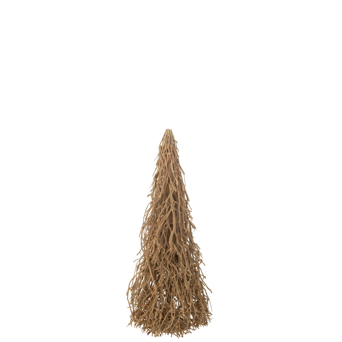 Décoration arbre de Noël Theboomhout en bois naturel, vue frontale