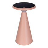 Lampe de table de batterie solaire "Palu" pour l'extérieur et à l'intérieur, en plastique en rose, 20 cm de haut