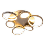 Plafond LED "Stelari" Ø 56 cm, en métal en plastique en acier et en plastique blanc, avec des LED fermement intégrées, lamp-plafond pour le salon ou le bureau
