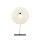 Le disque de marbre sur support - Blanc - M
