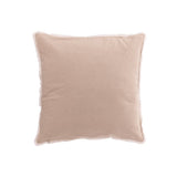 Coussin J-Line Sapins de Noël Pompons en coton beige et blanc