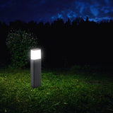 Jupes extérieures LED "Vigo" en métal et en plastique en anthracite, avec LED intégrée, lumière de chemin
