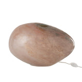 Lampe Dany Oval J-Line en verre rose, vue de face
