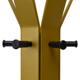 Gorillz Molto - Industriel - Porte-Manteau Sur Pied - 14 Patères - Jaune