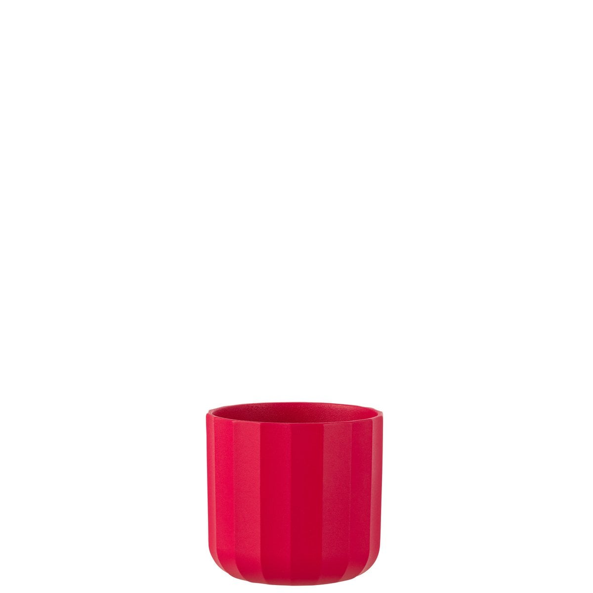 Pot de fleur J-Line Summer en céramique rose, diamètre 13,5 cm