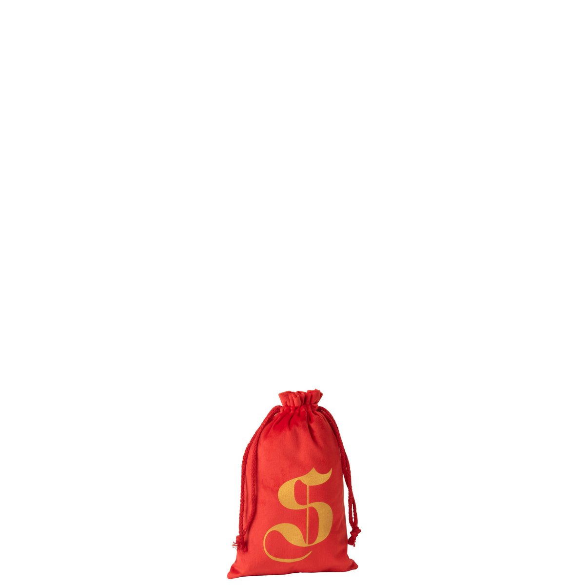 Sac de Noël J-Line en textile rouge, idéal pour une décoration festive et élégante.