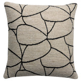 Coussin Dany Blanc/noir 45 x 45