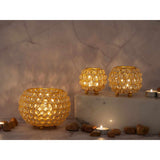 Porte-traits en prune-toilette Set Crisstal en 3 parties Chandelle en or ou argent vintage Silver Crystal