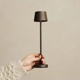 Lot de 4 lampes à poser rechargeables moka avec station de recharge