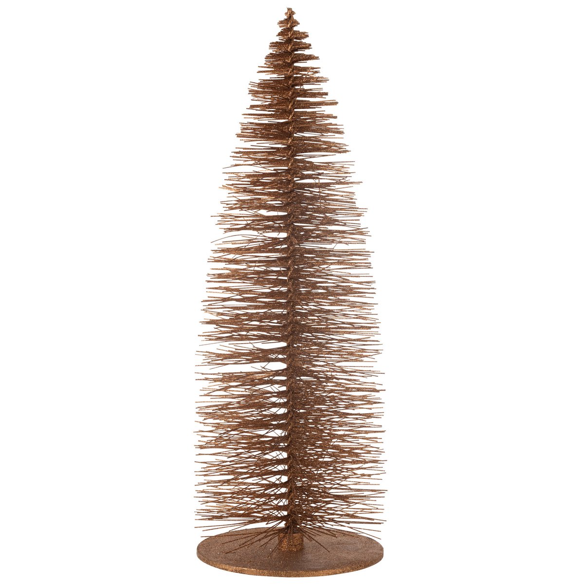 Arbre de Noël J-Line en bois brun extra grand, vue de face.