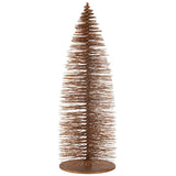 Arbre de Noël J-Line en bois brun extra grand, vue de face.