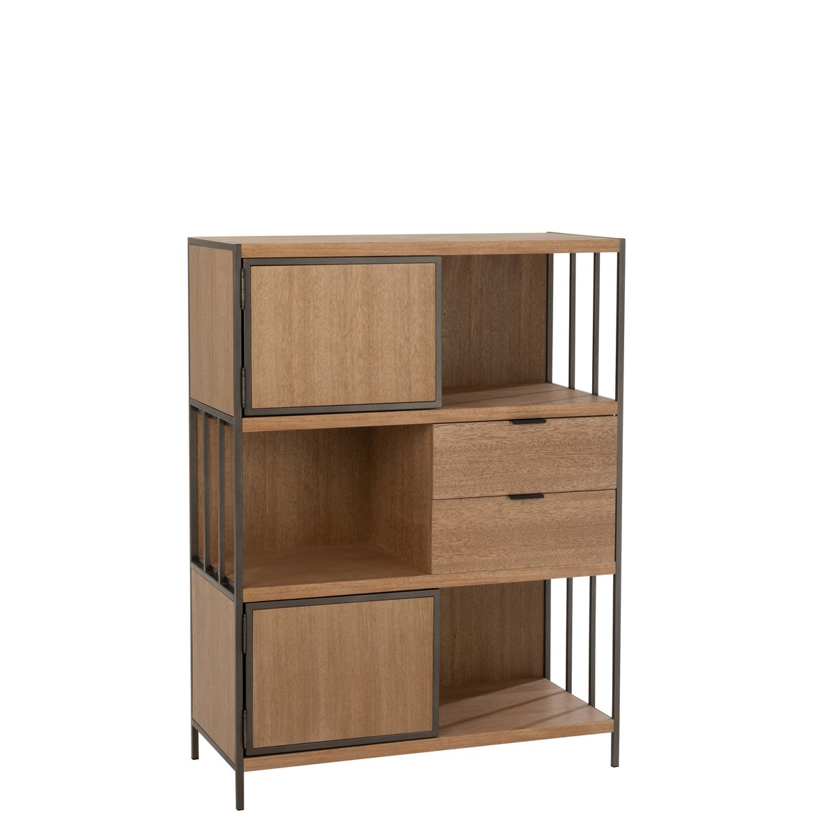 Armoire J-Line en bois et métal vue de face