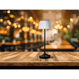 LED "Emmi" pour l'extérieur et à l'intérieur, lampe de table en métal et en plastique, avec des LED fermement construites, lampe à table à LED pour le balcon, la terrasse, le jardin, le salon, le jardin d'hiver, environ.