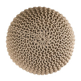 Pouf Ø 55 h 37 h 37 tabouret de tricot siège de planche de sol de pouf durable
