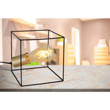 Lampe de table "canto", lampe de table en noir et or, version e27-socket, pour salle à manger, salon, couloir, bureau ou comme une lampe de chevet, 16 cm de haut