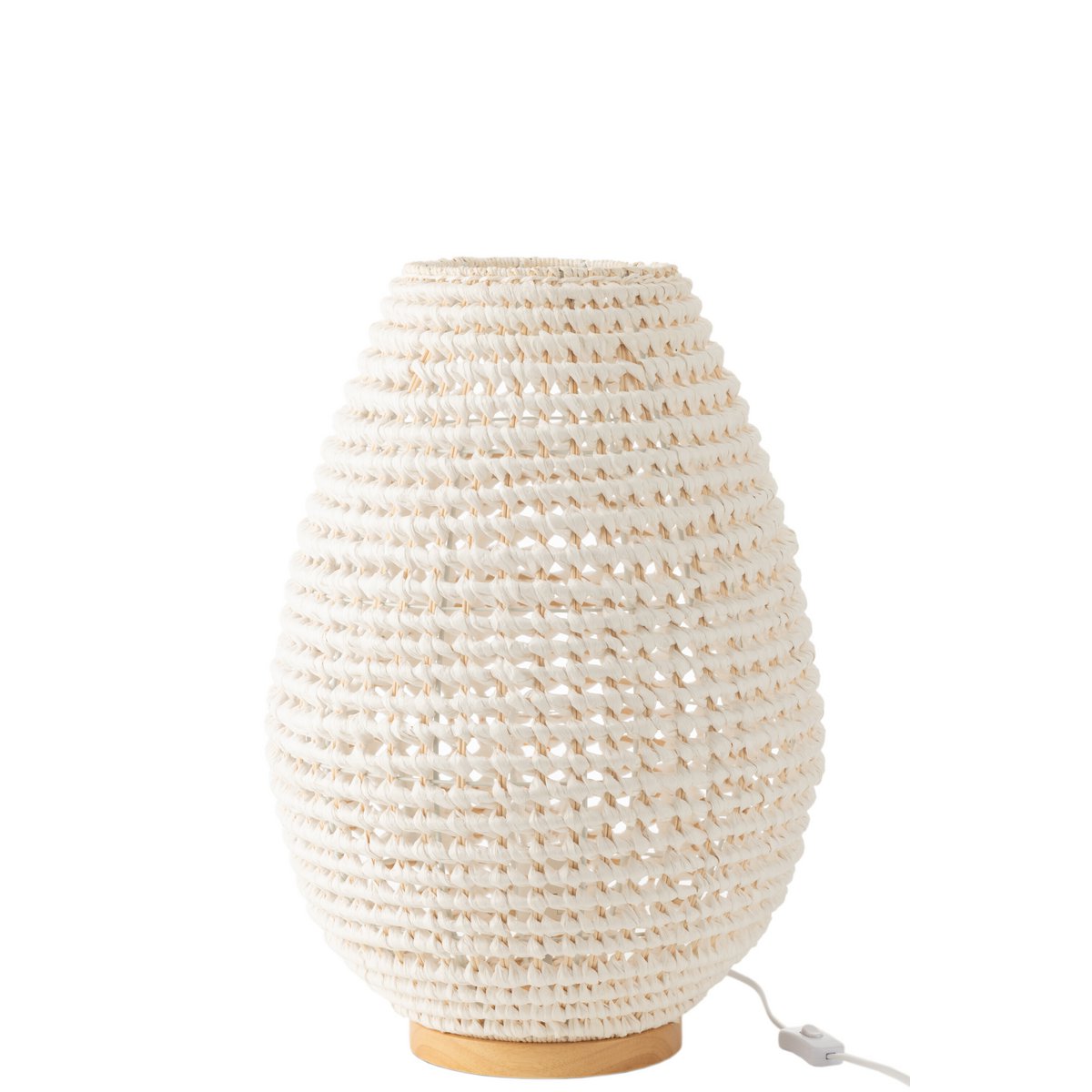 Lampe J-Line Twisted en métal blanc dans un intérieur stylé