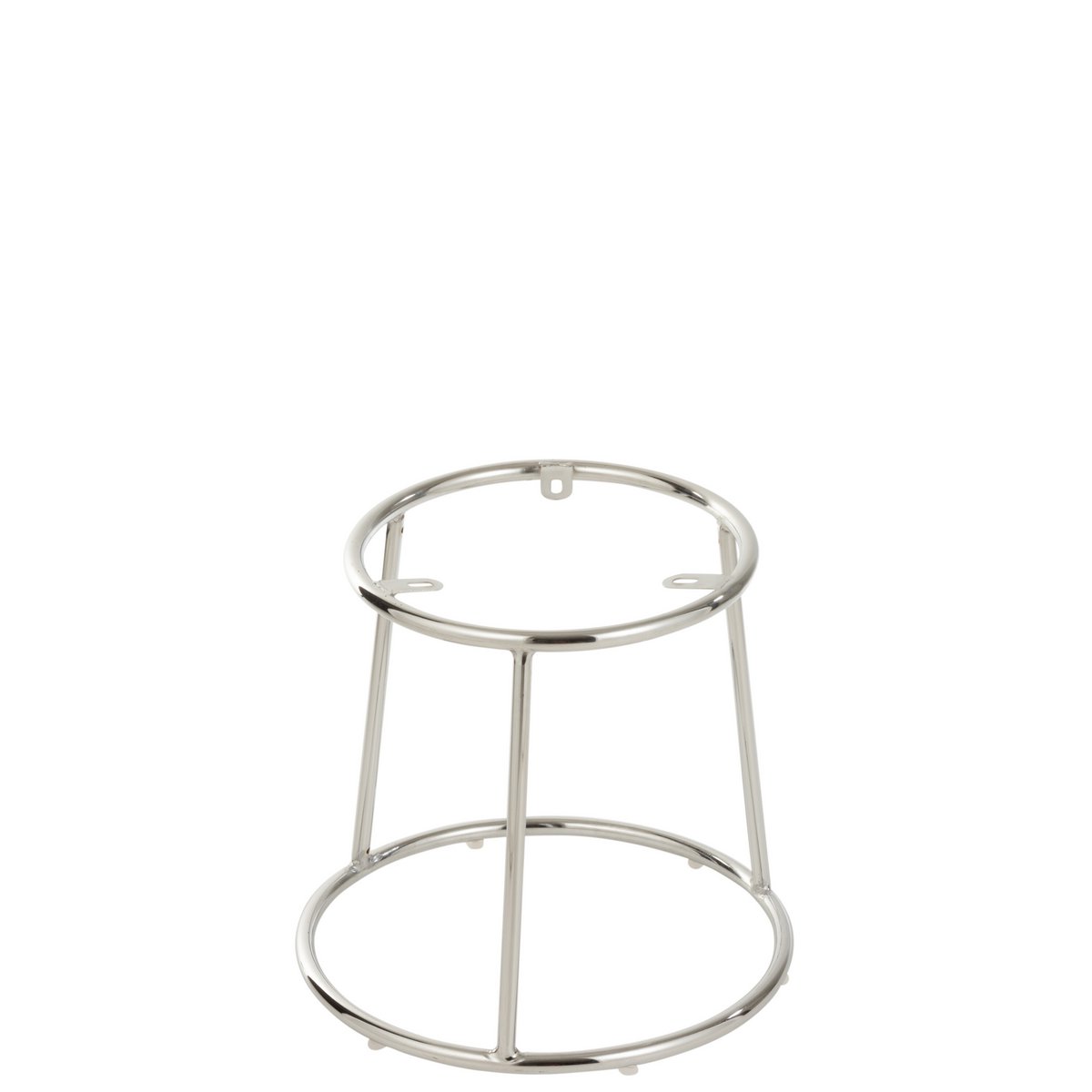 Tabouret J-Line en métal argenté, design contemporain et élégant