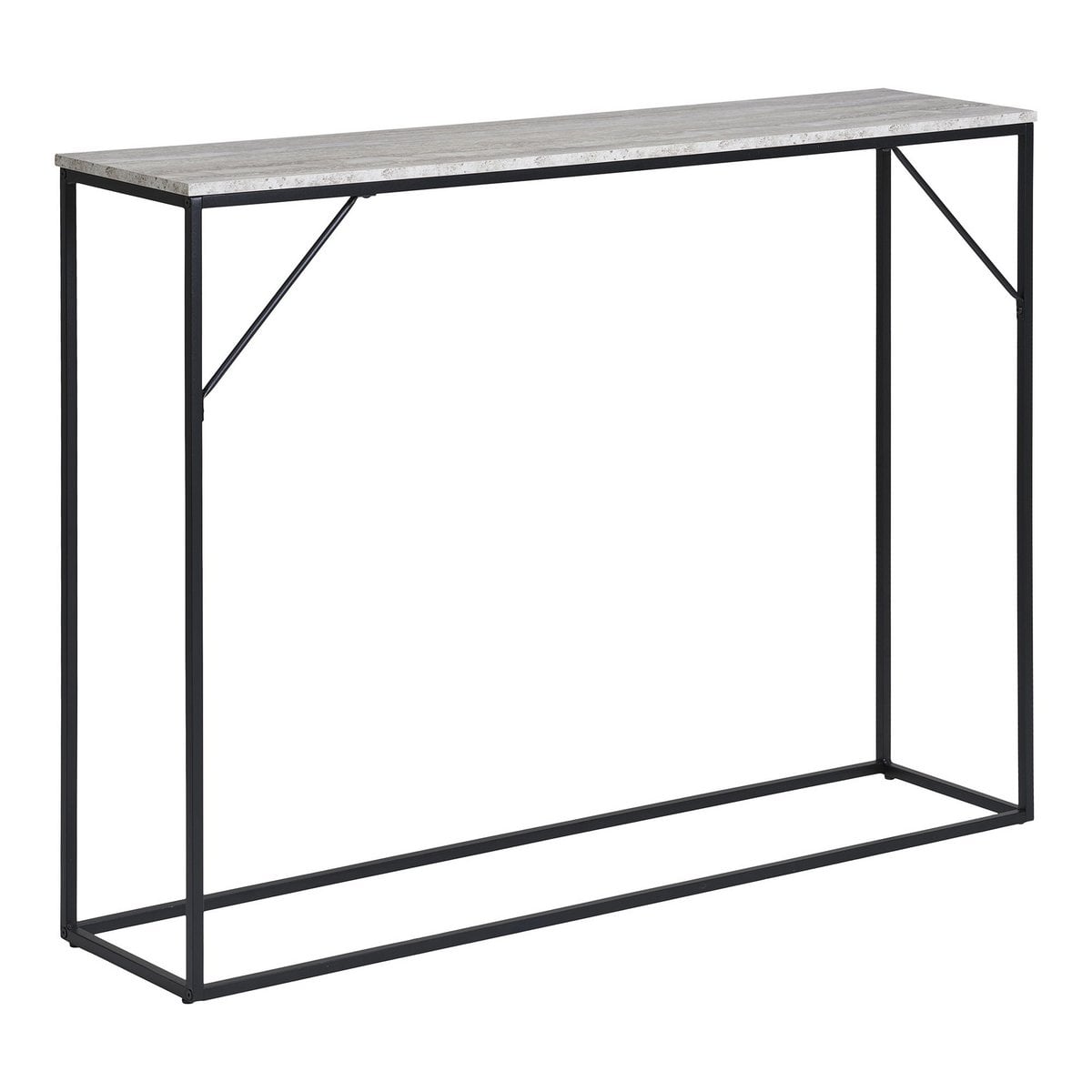 Table console Vita avec décoration de plantes et livres