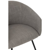 J-Line Chaise Wales Acier/Mousse Gris