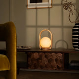 Lampe sans fil en bois marron clair Skye