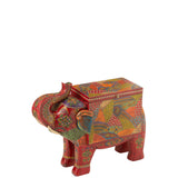 Éléphant en bois de mangue, détail des finitions