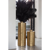 Vase J-Line rond - métal - or - grand - 60 cm de haut