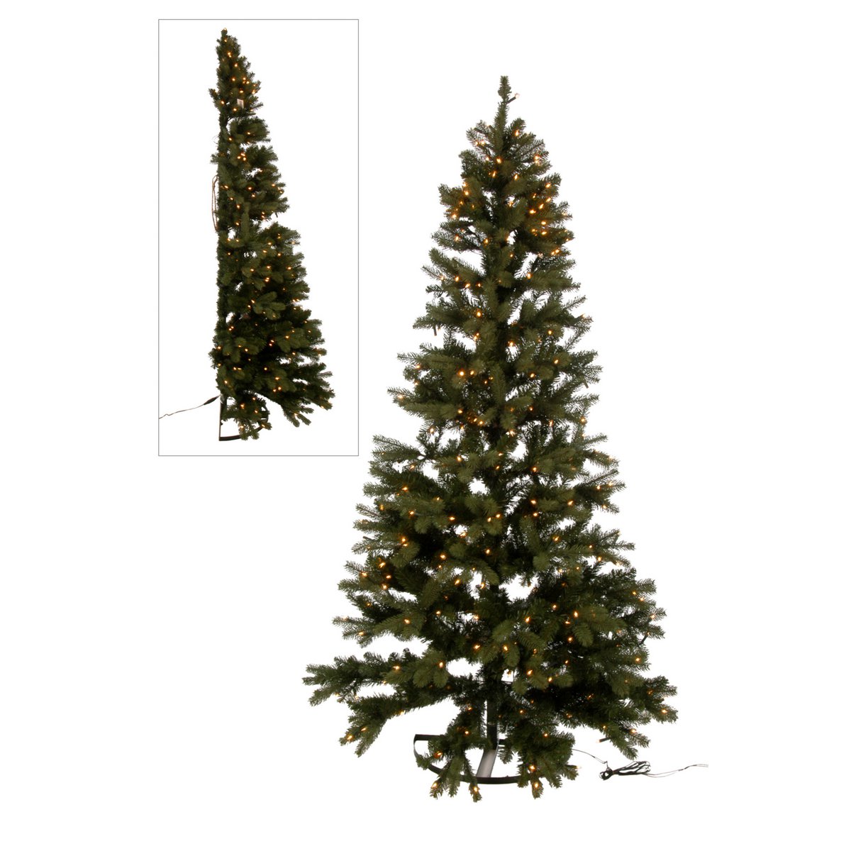 Sapin de Noël J-Line avec lumières LED, vue complète