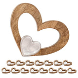Déco Heart 27x21cm Figure en bois Masterbox 16 pièces Herzilein Mango-Old Aluminium
