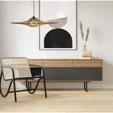 Suspension Design bois D65cm  SINGING BRUT