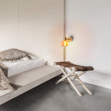 Place mural en verre "Libby", lampe murale classique en métal de couleur en laiton et verre teinté en ambre, avec douille E14, pour salle à manger, salon, couloir ou bureau, 16 cm