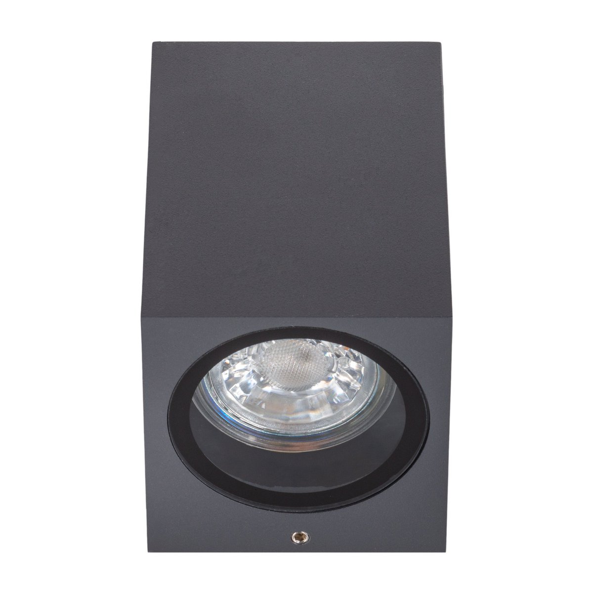 Vue latérale de la lampe murale extérieure Cubus