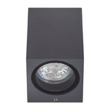 Vue latérale de la lampe murale extérieure Cubus