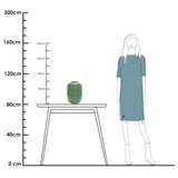 Vase vert pastel Artic en verre soufflé