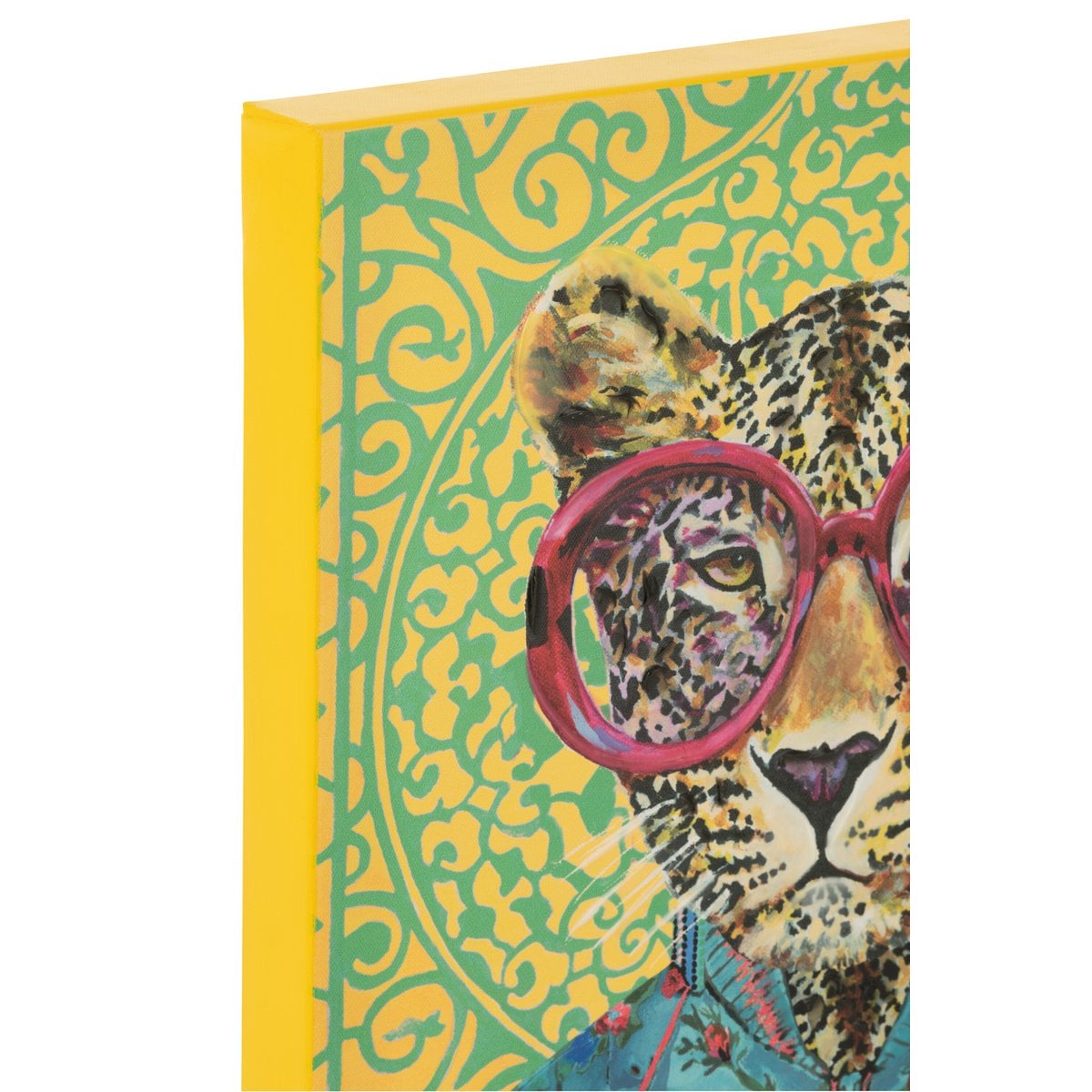 Détail de la toile Tigre Pop Art - ambiance moderne