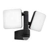 Lampe murale externe LED "Jaro" avec détecteur de mouvement à 360 °, en plastique en anthracite, avec LED intégré