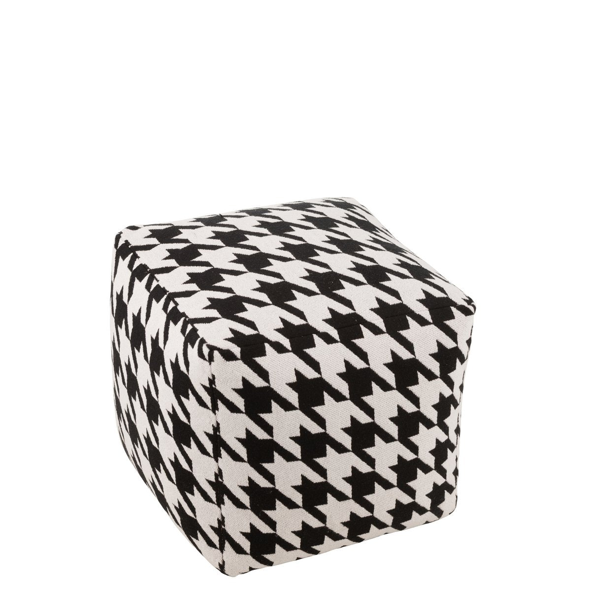 Pouf J-Line Wide sur un tapis, ajout de style à la décoration
